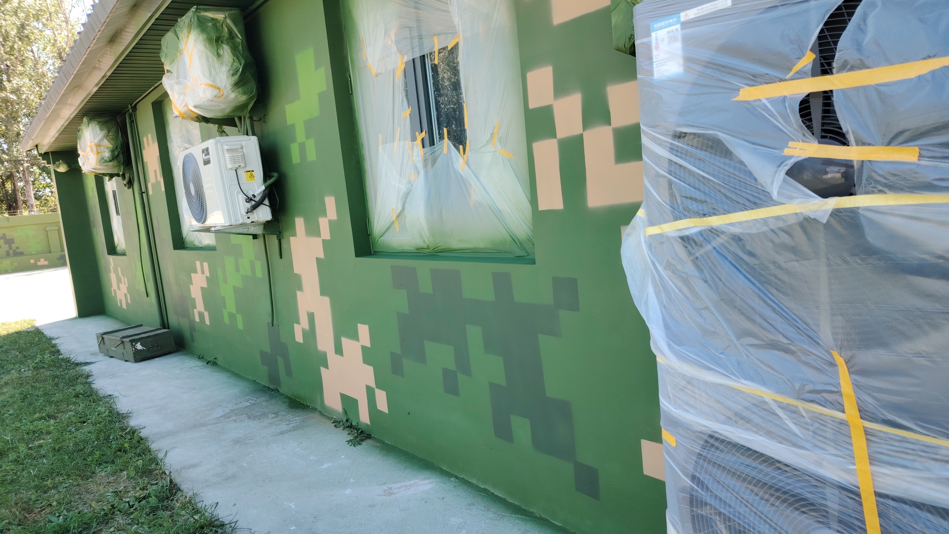 银川外墙迷彩漆施工多少钱 伪装迷彩漆  