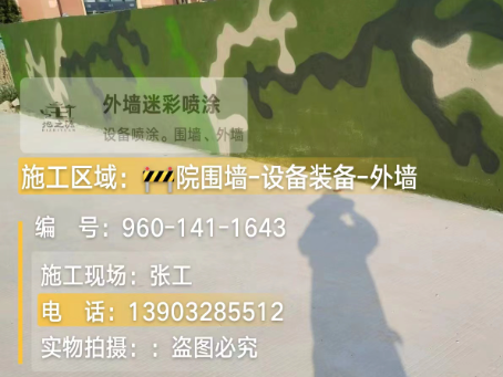 银川 迷彩漆喷涂价格（按平方米计费）