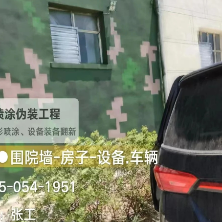 银川数码迷彩漆施工